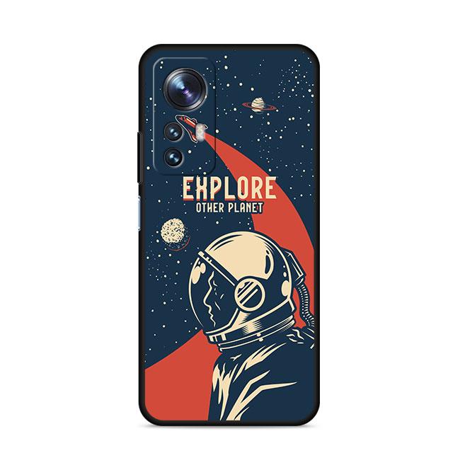 Hülle für Xiaomi Mi 11 Lite 5G NE 11T Pro 10T 9T 12 12T 12S 12X 11X 11i Note 10 9 Silikon TPU Handyhülle Cartoon Cooler Astronaut