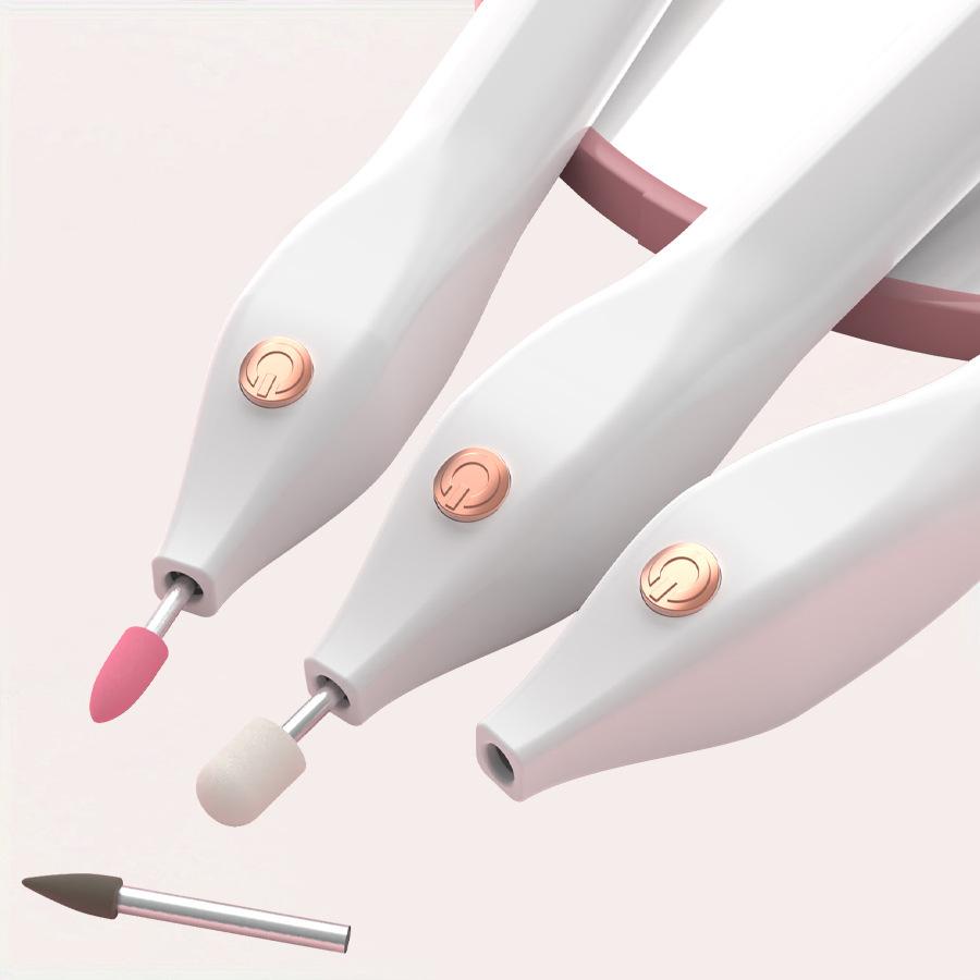 Mini Electric Nail Files Nail Drill Pen Cordless Nail Drill Machine Nail File Manicure Pedicure Grinder for Families