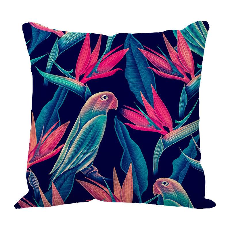 Linen Pillowcase Ins Tropical Plants Home Decoration Supplies Nordic Green Plants Design Sand Cushion Cover