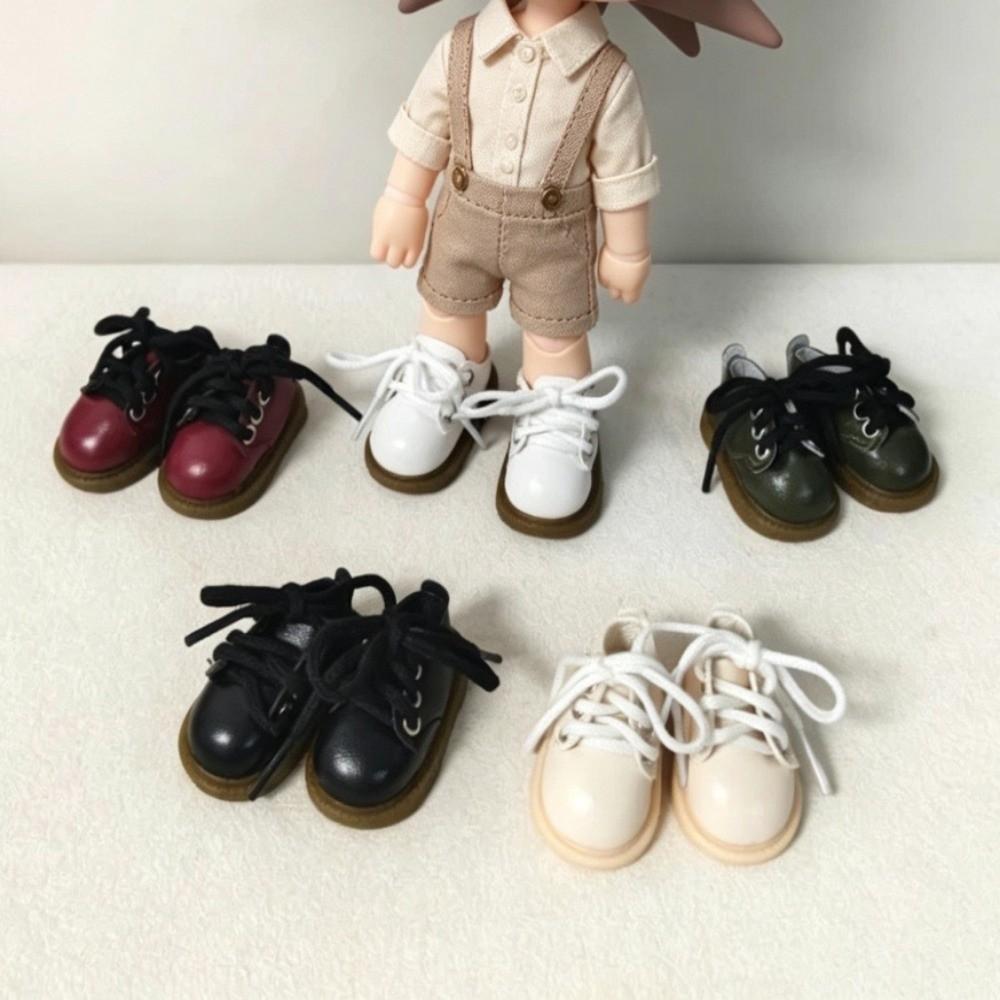 Cool Doll Accessories Multiple Colors Lace-Up Leather Shoes Dress Up Shoes for 1/8 Doll