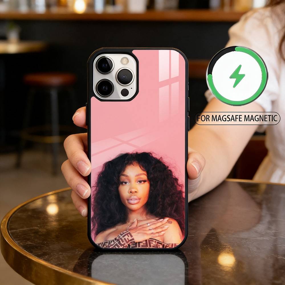 S-SZA S-Singer-ER Phone Case For iPhone17,16,15,14,13,12,11 Plus,Pro Max Magnetic For Magsafe Wireless Charging