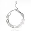 ozel Cubic Pave Waterdrop Pearl Bracelet PB144B