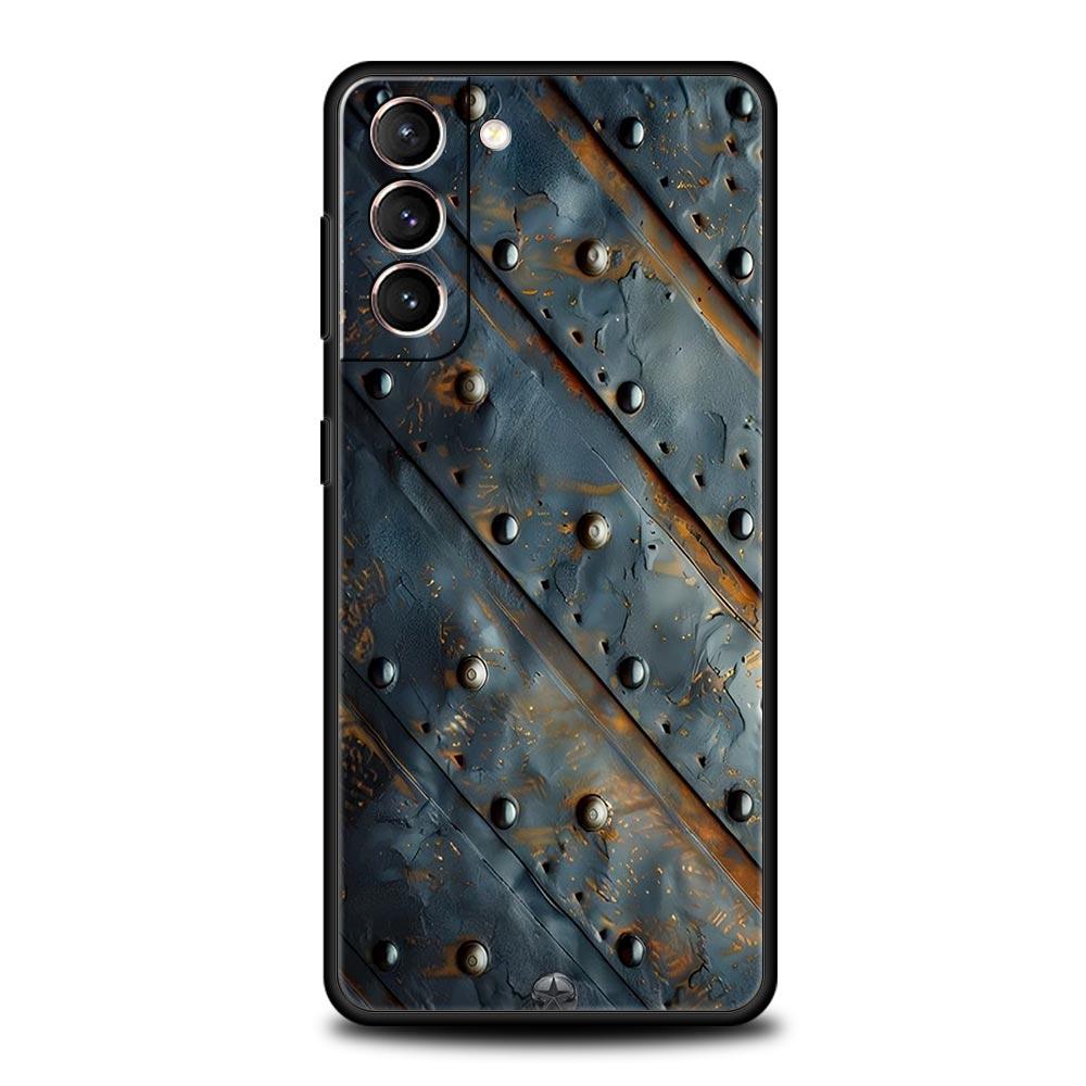 Vintage Industrial Style Rusty Phone Case Cover for Samsung Galaxy S25 S24 S23 S22 S20 S21 FE Ultra S25Edge S10 Plus 5G Soft TPU