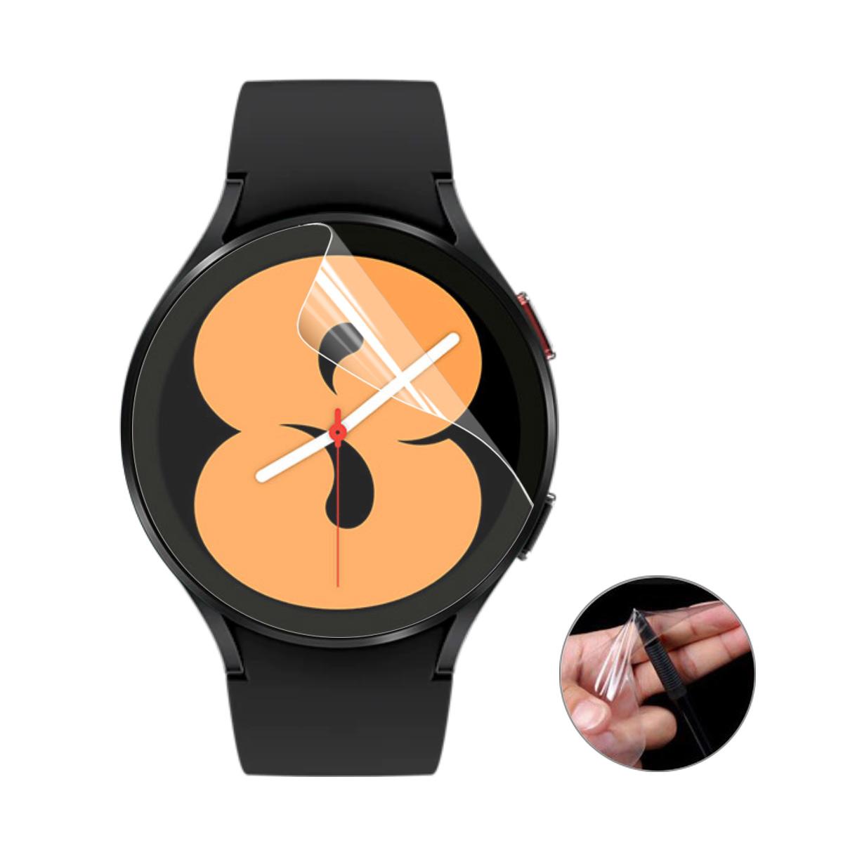 

For Samsung Galaxy Watch4 44mm Screen Protector ENKAY HAT PRINCE TPU Ultra Clear Full Cover Film A