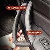 4PCS Set Car Front Driver Door Handle Armrest Cover Interior Door Pull Handle Panel Trim Cover For BMW X5 X6 E70 E71 2007-2013