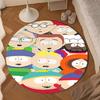 South Friends Adventure Round Rug for Livingroom,Bedroom, Palyroom, Chair Rug, Area rug, Circle Carpet, Large Size Fan Christmas gift