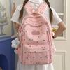 Schoolbag Korean version of small fresh schoolbag Japanese princess versatile cute polka dot men's and women's printed junior high school students 