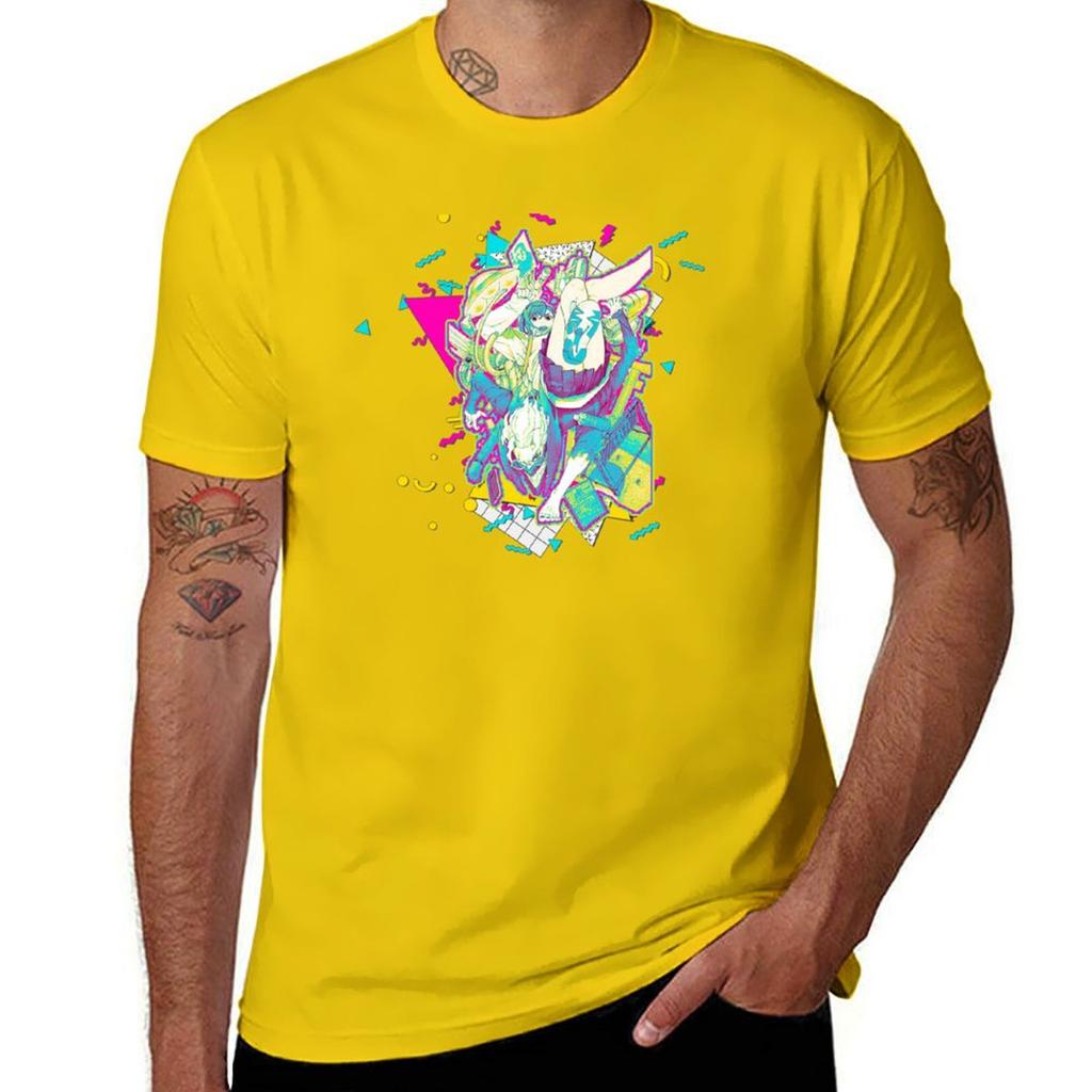 MomoOkarun  Dandadan 90s graphic design Tshirt aesthetic clothes blacks tops men clothings