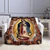 Jesus and The Virgin Mary Print Blanket Faith Religious Blanket Soft Warm Throw Blanket Sofa Bedding Birthday Gifts Blanket