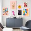 Color Abstract Flower Lips Smile Quote Boho Wall Art Picture Canvas Painting Nordic Poster Print Nursery Mural Living Room Decor