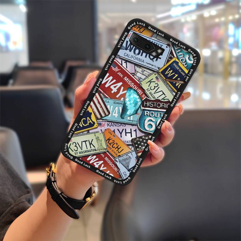 Dirt-resistant Fashion Design Phone Case For Asus ROG Phone II ZS660KL Soft Case Shockproof TPU Durable Cute Anti-dust