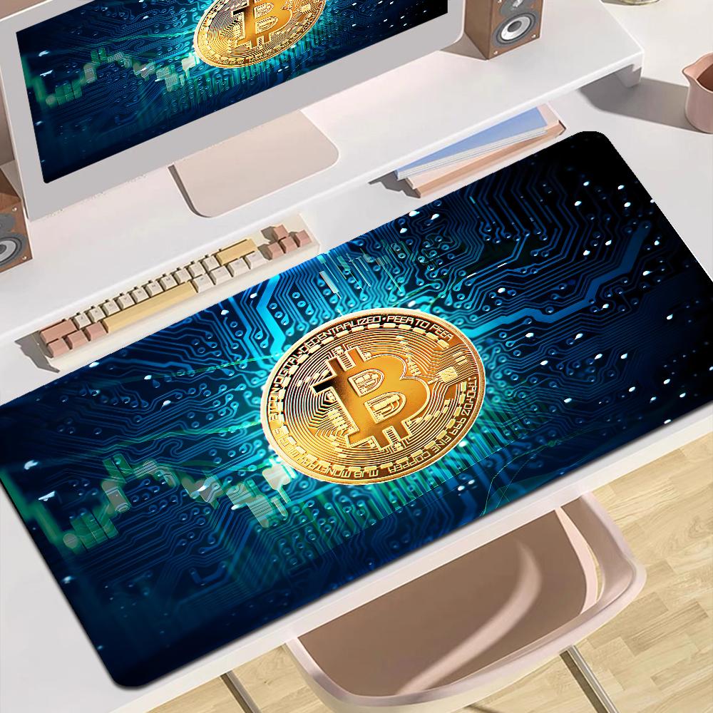 Bitcoin Mousepad Boy Pad Natural Rubber Gaming Mousepad Desk Mat Size For Gameing World Of Tanks CS GO Zelda