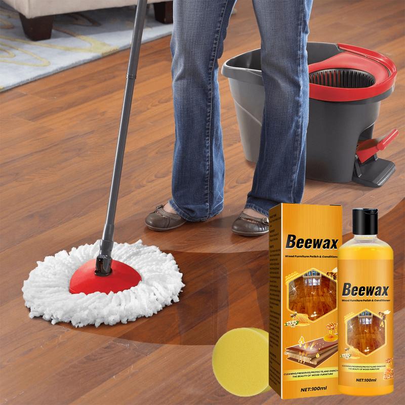 100ml Träpolering Träbehandling Bivax Behandling Bivax Polerare Skötsel Underhåll Bivax Trägolvsskyddsvax