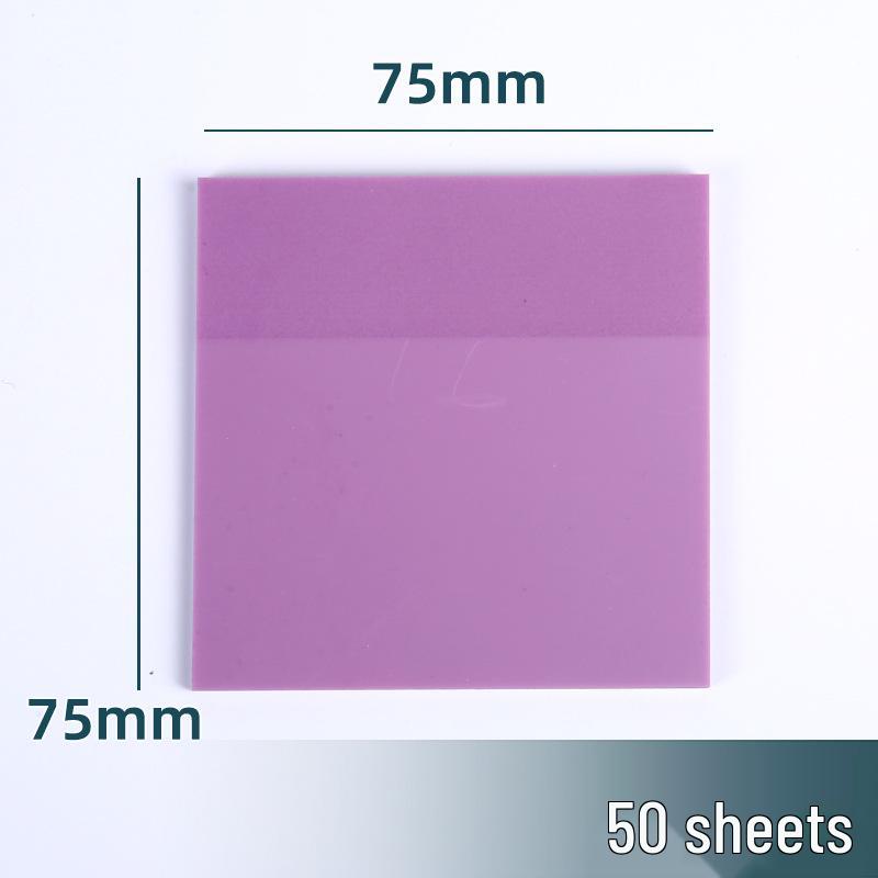 Transparent Colored PET Sticky Notes - Reusable, See-Through, Fluorescent Index Stickers