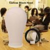 Bestauty Canvas Block Head Mannequin Head Wig Display Styling Head Manikin Canvas Head