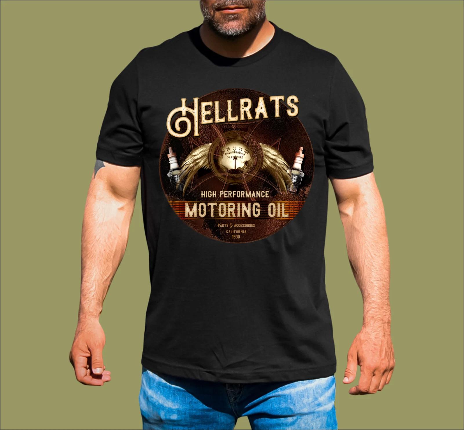 HELLRATS MOTOR OIL T-SHIRT L