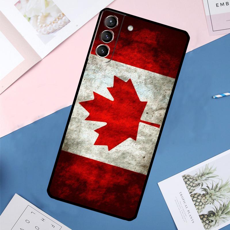 Canada Canadian Flag Case For Samsung Galaxy S24 Ultra S21 S22 S23 S25 Ultra S9 S10 Plus S20 FE S25 FE Back Cover