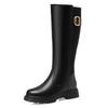 Women Long Boots Genuine Leather 2026  New Large Size Non-slip  Women's Winter Boots Warm Wool High Boots Women