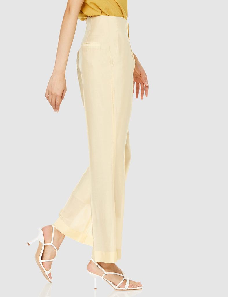 FRAY I.D. Sheer Flare Pants FWFP222051 Women's YEL 0