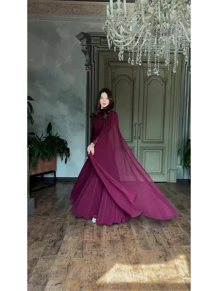 Elegant Autumn Fashion Dress 2025: Long Sleeve, European & American Style for Women