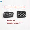 Auto AC Air Outlet Conditioning Cover Vent Decoration Trim Fit For Toyota Highlander  - 2024 Carbon Fiber Look Accessories
