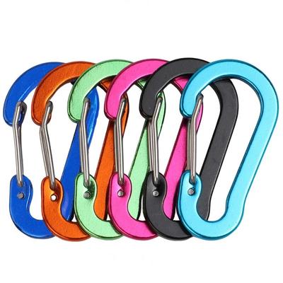 Spring Clasp Mountaineering Buckle Spring Hook Small Carabiner Clips Outdoor Camping Multi Tool Fishing  Accessories