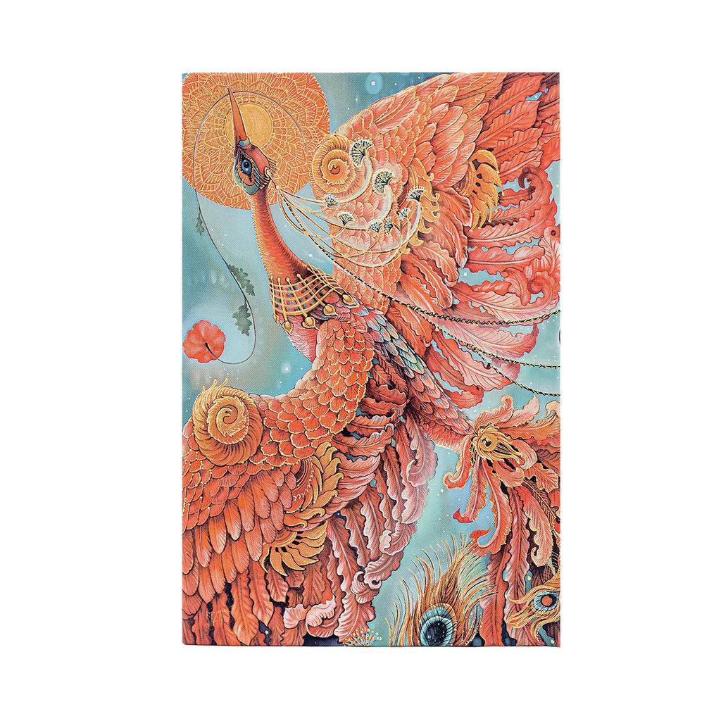 Paperblanks Hardcover Notebook, Phoenix Design, Midi Size, B6, Ruled, PB9681-8