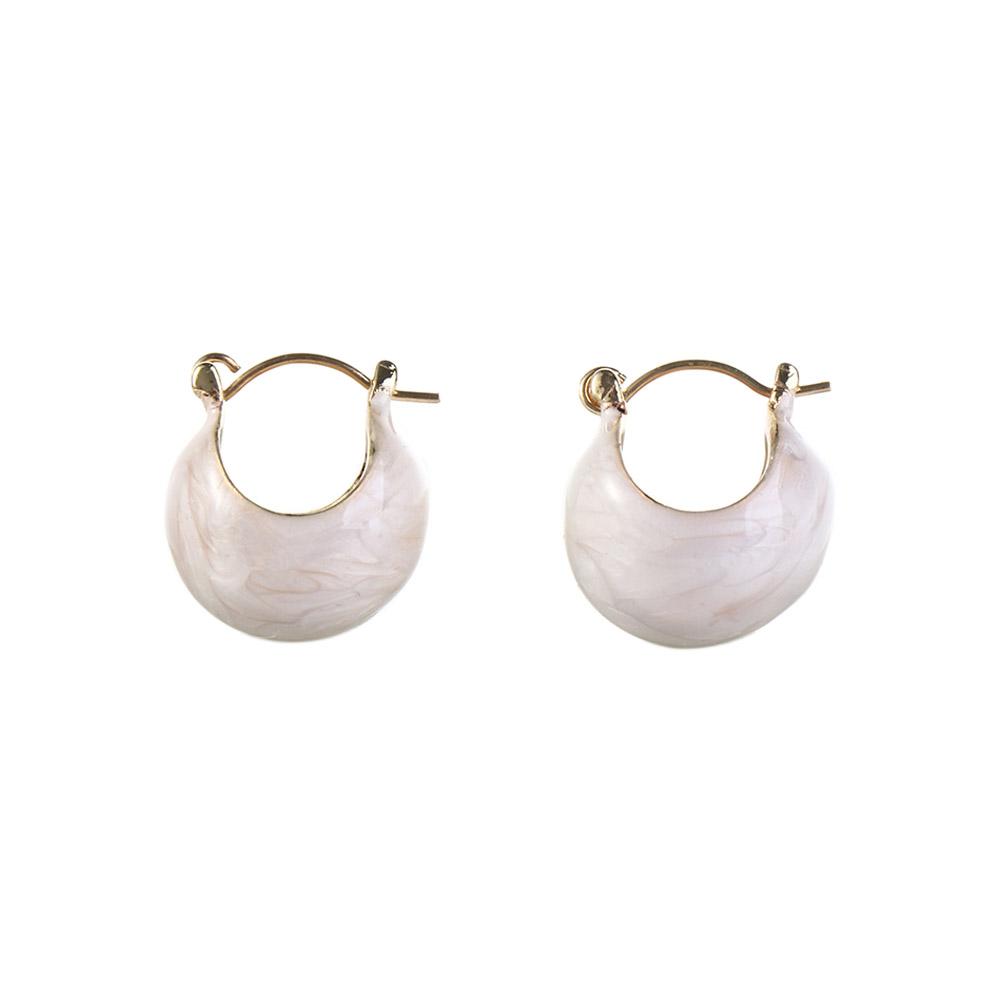 Minority Sweet Party Round Bead Lady Copper Enamel Ear Buckle Women Earrings Stud Earrings Korean Style Earrings