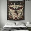 Retro Phoenix Wall Tapestry Aesthetic Wall Hanging Printed Fabric Blanket Decorative Tapestries for Bedroom Living Room Home Decor