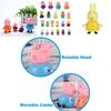 Colorful Eco-friendly Peppa Pig Family Friends Action Figures For Kids 25pcs Set