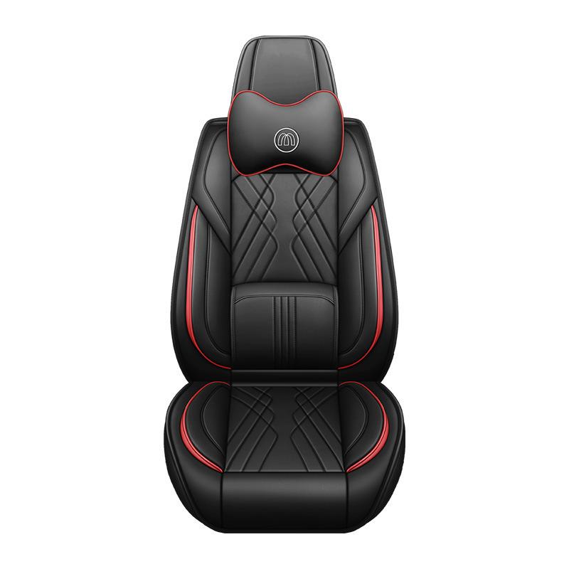 Universal 25-Year Car Seat Cushion - All-Season, Full Leather Cover, Hot-Selling