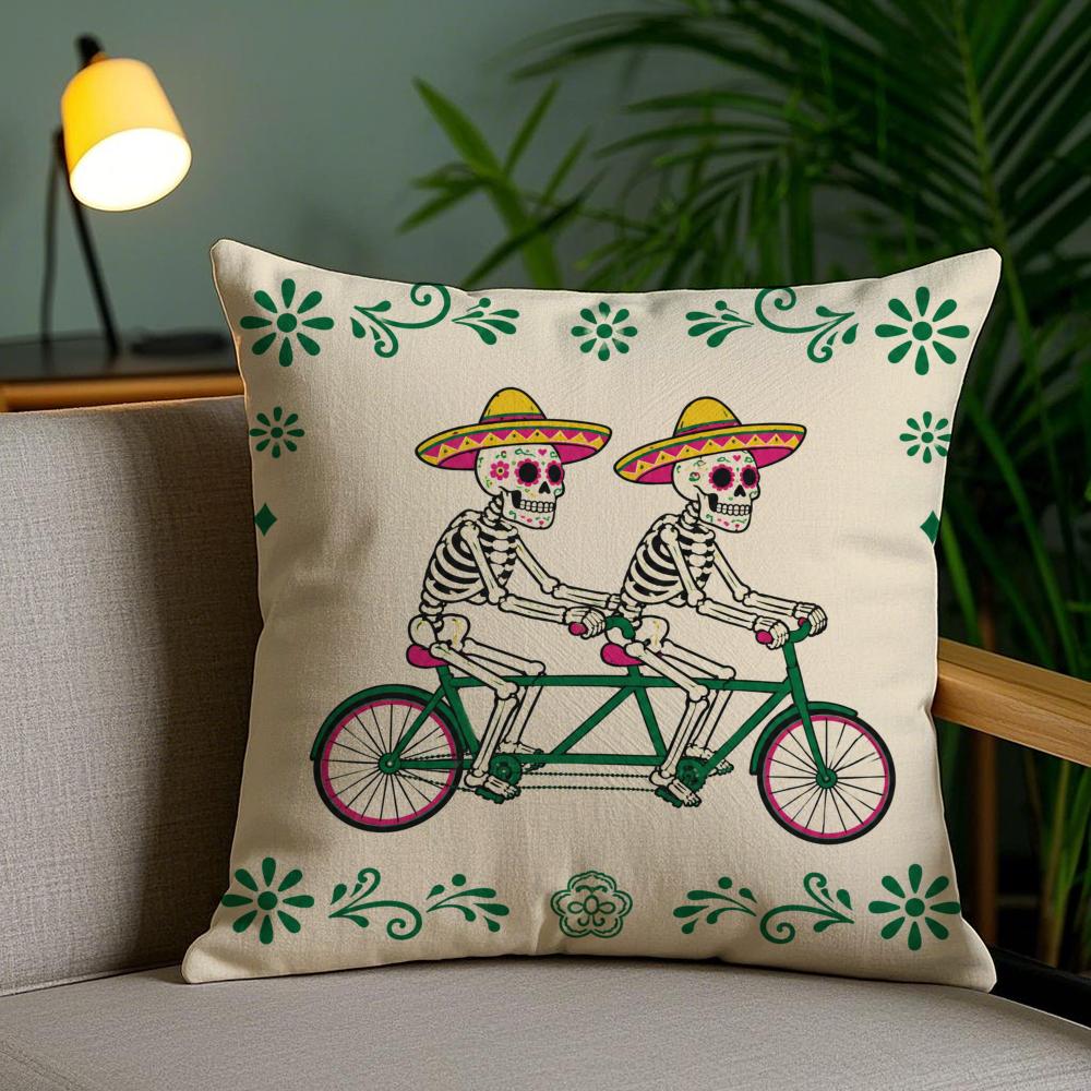 1PC Nordic Bohemian Sun Leopard Palm Cushion Cover Double sided Printed Pillowcase Comfortable Sofa Bedroom Home Decoration Gift
