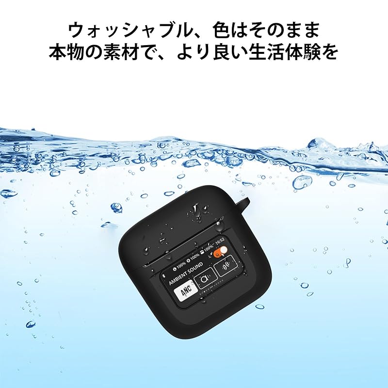 TOORQR For JBL TOUR PRO 3 Case Cover 3 Silicon Material Protective Cover Waterproof Dustproof Fall Prevention Scratch Prevention Full Protection