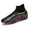 Foreign trade high-top football shoes long broken nails Amazon men's and women's football shoes grass field student training shoes