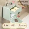 CHole-free Waterproof Wall-mounted Tissue Dispenser for Bathrooms
