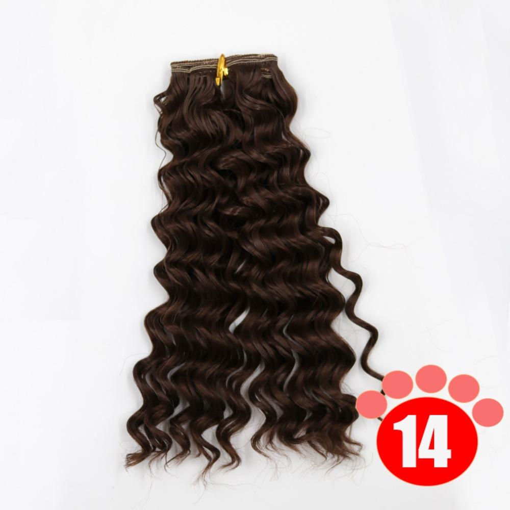 Gradient Color BJD SD Doll Hair Curly Hair Blyth Doll Wigs Accessories  Wig Making