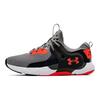 Under Armour HOVR Rise 3 Tessuto Pelle Sintetica Casual Scarpe Lifestyle Basse Uomo sneaker Nero Rosso 3024271-103