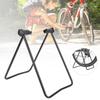 Black Thin Wall Steel Tube Bike Kickstand Support Bracket Bicycle U Shape Foot Rack Parking Frame