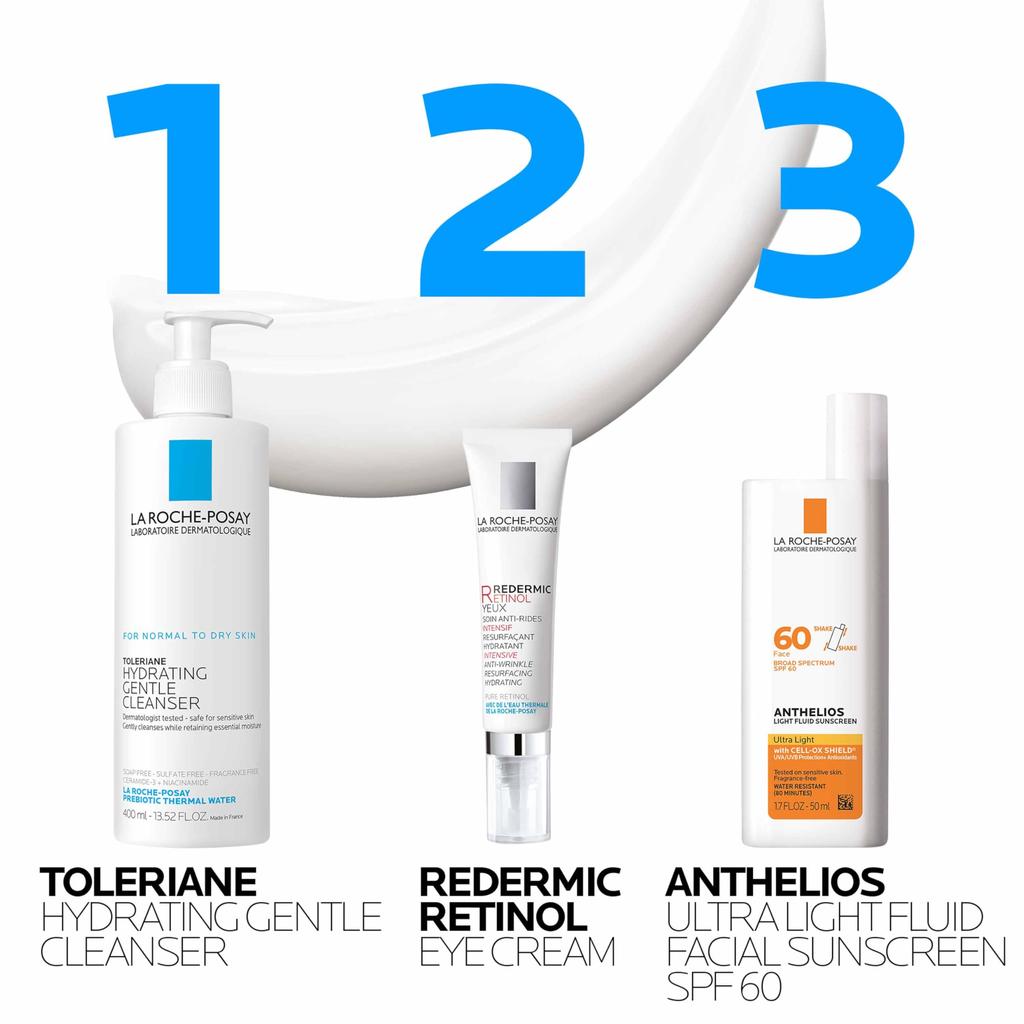 La La Redermic R Crème Yeux Peau Sensible Soin Relâchement Rétinol Adénosine 15ml Derma Cosmétiques Roche-Posay Roche-Posay [Crème Yeux] Anti-Âge
