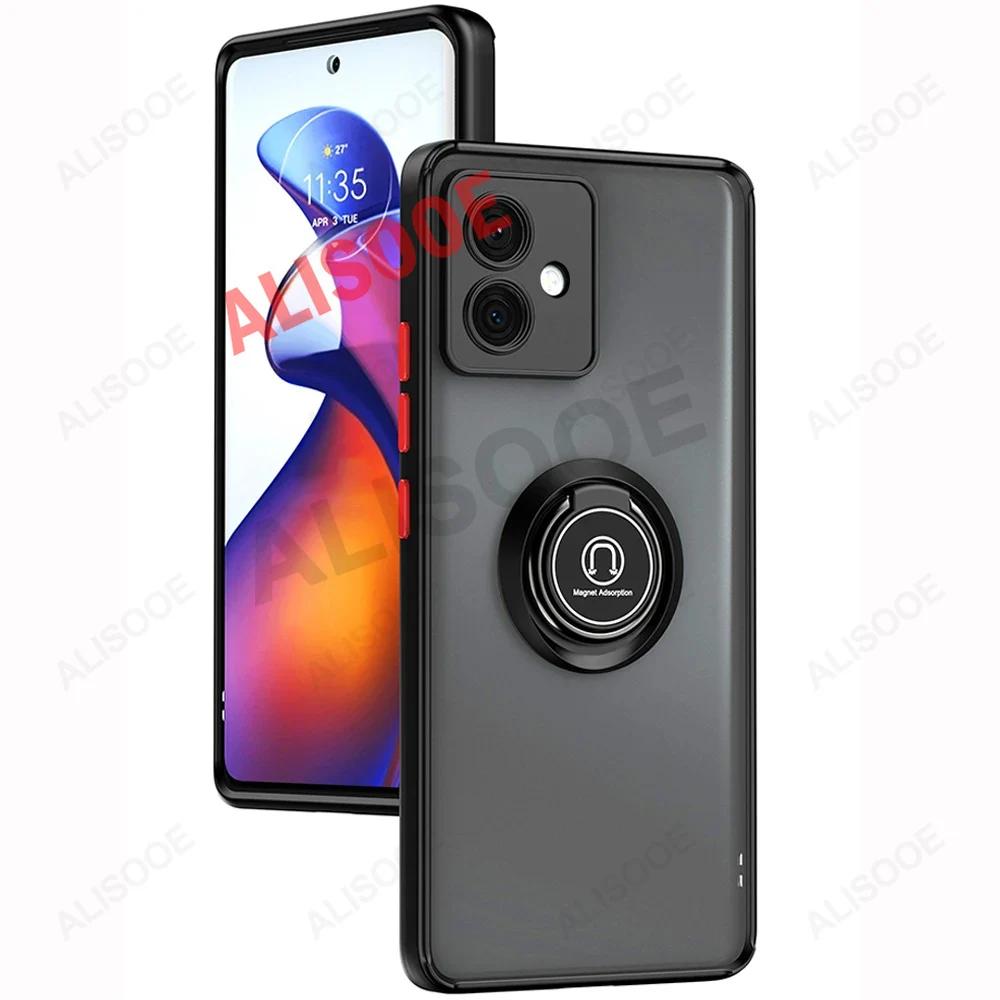 Funda for Motorola Edge 50 Fusion 40 Pro 30 Ultra Neo G85 G84 G54 G14 G24 G34 Case Ring Stand Capa for Moto G53 G23 G13 Cover
