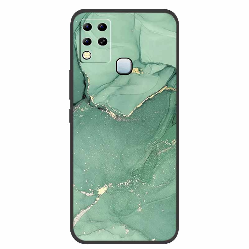 For Infinix Hot 11 G37 Case X689F Marble Silicone Protective TPU Soft Back Cover for Infinix Hot11 G37 128GB Funda Cartoon Coque