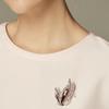 Purple Crystal Brooch Temperament Butterfly Luxury Brooch Suit Accessories Large Pin Women'S Literary Accessories