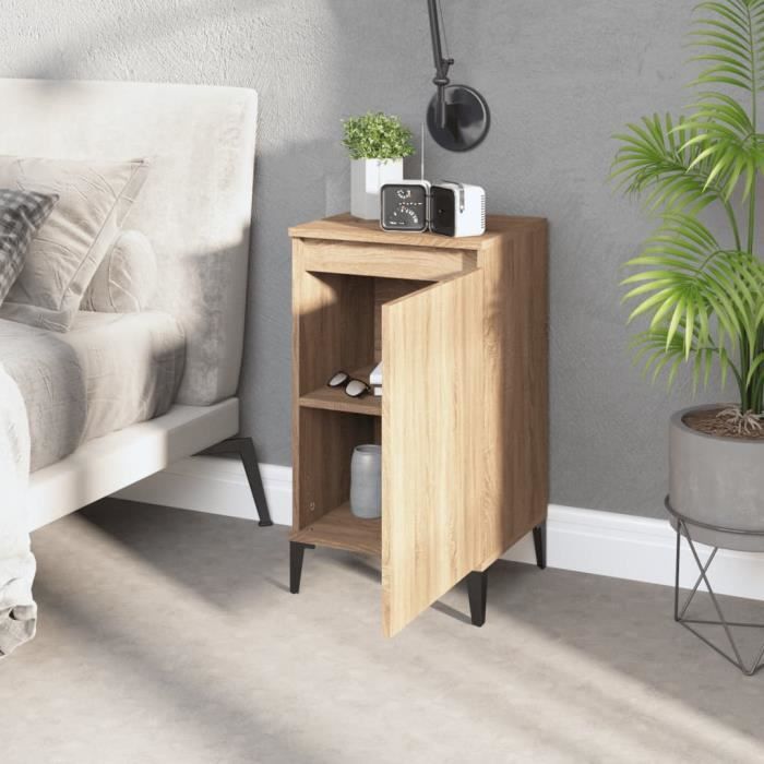 VidaXL Bedside Tables 2pcs Sonoma Oak 40x35x70cm Engineered Wood 819651