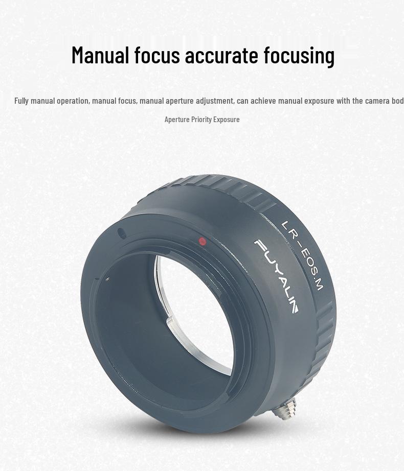 LR-EOSM Lens Adapter for Leica LR Lenses To Canon EOSM (M10, M5, M3)
