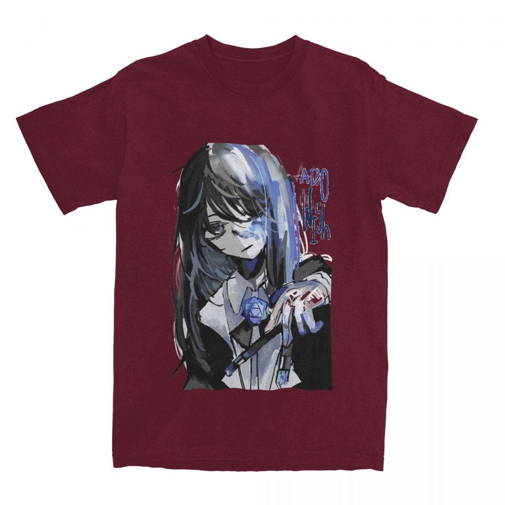 Men Women's Ado Wish Concert Music Tour T Shirt Accessories 100% Cotton T-shirt Clothes Casual Tees Summer