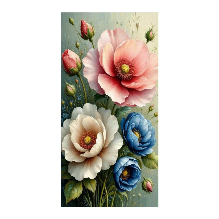 Red Peony Large Size Diamond Painting New Collection Colorful Flowers Diy Full Square Round Drill Rhinestone Embroidery Mosaic Cross Stitch Kits
