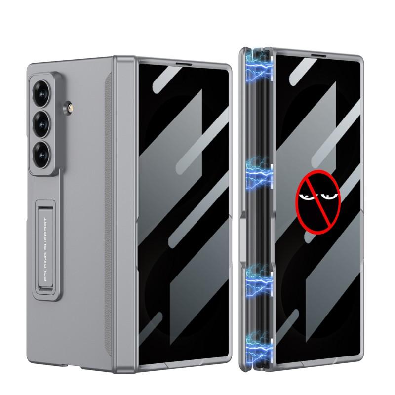 Magnetic Snap-On Case Galaxy Z Fold 8 Ultra With Privacy Screen Kickstand Full Coverage PC Shell