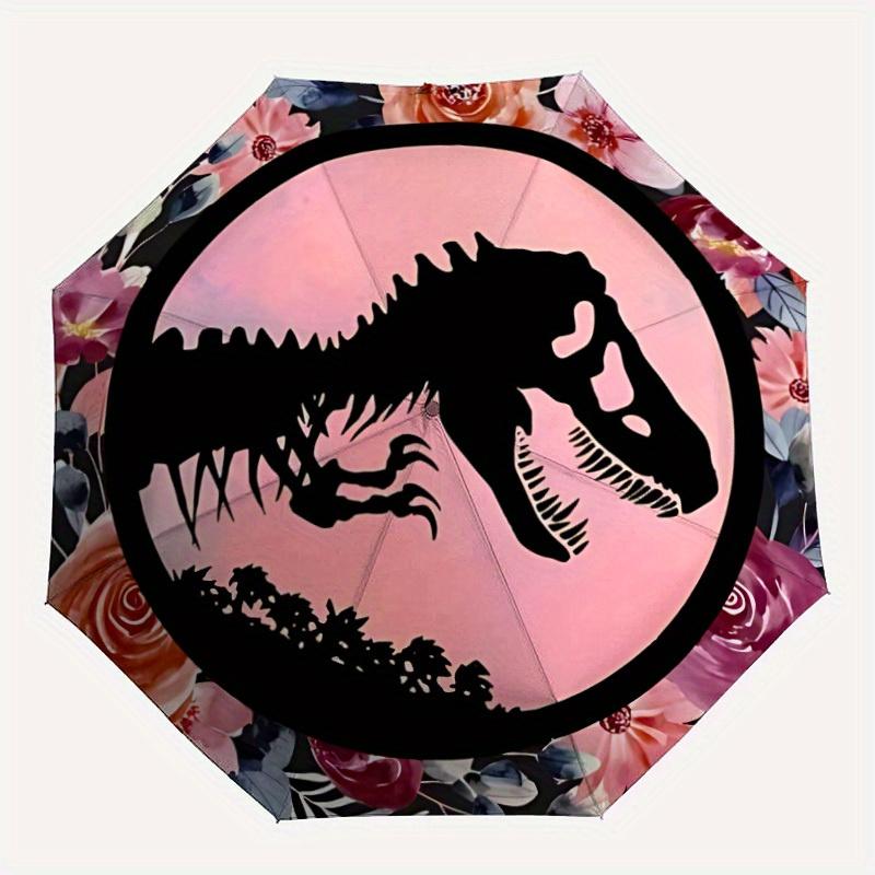 1pc Dinosaur Jurassic Windproof Automatic Windproof Umbrella, Lightweight for Women/Men, Perfect Christmas Gift 0811270