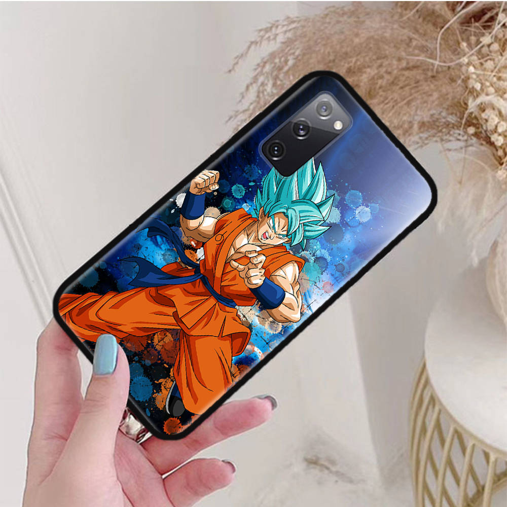 Husă Neagră pentru iPhone 16 15 Plus 14 13 12 11 Pro 8 6 SE XR XS Max P30 Nova 5T Y5P Y6 Y7 Y8P Y9 Realme C30 C33 C31 W-85 Dragon Ball Z