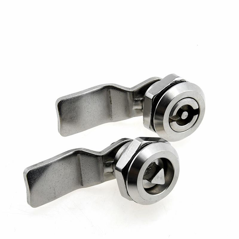 Stainless Steel Drawer Cabinet Lock Box Door Lock Triangle Key Cam Industrial Lock Cylinder Hardware Power Distribution Tool
